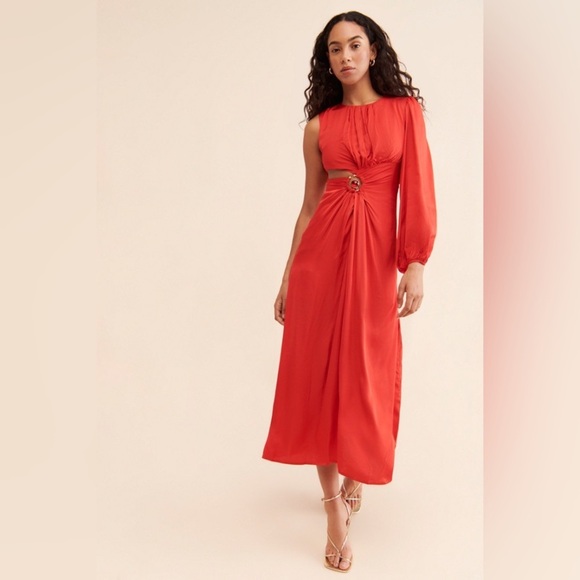 Farm Rio One-Shoulder Maxi Cutout Dress - Picture 3 of 10